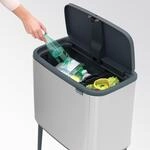 Brabantia 316227 M&uuml;lleimer 34 l Rechteckig Kunststoff - Stahl Edelstahl (31 62 27)