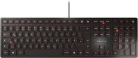 CHERRY KC 6000 slim - Tastatur - USB - Englisch (USA) mit EURO-Symbol - Schwarz