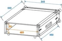 ROADINGER Verst&auml;rkerrack PR-1, 2HE, 47cm tief (30109782)
