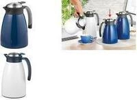 Esmeyer Isolierkanne GLACE, 1,0 Liter, dunkelblau doppelwandiger Edelstahl,