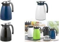 Esmeyer Isolierkanne GLACE, 1,0 Liter, wei&szlig; doppelwandiger Edelstahl,