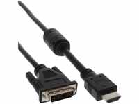 InLine 17662, InLine HDMI-DVI Kabel - HDMI 19pol (M) - DVI (M) - 1,0m - schwarz - mit