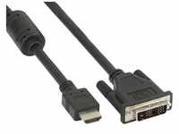 InLine 17665, InLine HDMI-DVI Adapterkabel, 19pol St auf 18+1 St, mit Ferrit, 5m