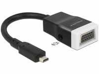 Delock 65589, Delock Adapter HDMI-micro D Stecker > VGA Buchse mit Audio (65589)