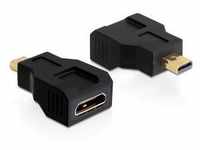 Delock 65271, Delock Adapter High Speed HDMI with Ethernet - mini C Buchse > micro D