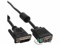 InLine 17782B, InLine DVI-A Kabel, analog 12+5 Stecker auf 15pol HD Stecker VGA, 5m