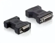 Delock 65017, Delock - VGA-Adapter - DVI-I (W) zu HD-15 (VGA) (M) - Daumenschrauben