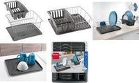metaltex Sp&uuml;lkorb Aquatex PLUS, silber/anthrazit mit Abtropfschale und