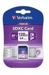 Verbatim SECURE DIGITAL CARD XC 128GB SECURE DIGITAL CARD XC 128GB UHS1 (SDXC) CLASS