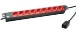 Bachmann 19071761 48,30cm (19) Steckdosenleiste 9xSchuko Anschlu&szlig; C20 schwarz