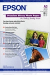 Epson Premium - Fotopapier, gl&auml;nzend - A3 (297 x 420 mm) - 255 g/m2 - 20 Blatt