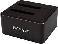 StarTech .com Dual Bay SATA HDD Docking Station - for 2 x 2.5 / 3.5 SATA SSD / HDD -