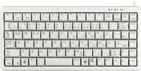 Cherry Slim Line G84-4100 - Tastatur - PS/2, USB - 83 Tasten - Hellgrau - Deutsch
