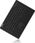 KeySonic INDUSTRIAL KEYBOARD US LAYOUT Wasserdichte Silikontastatur mit Touchpad und