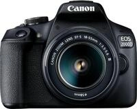 Canon EOS 2000D + EF-S 18-55 mm III DSLR-Kamera 24,1 MP APS-C Schwarz