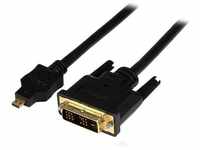 Startech HDDDVIMM1M, StarTech.com Micro HDMI auf DVI Kabel - St/St - Videokabel...