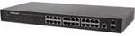 Intellinet 24-Port Web-Managed Gigabit Ethernet Switch with 2 SFP Ports - Switch -