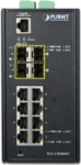 PLANET IGS-12040MT - Switch - verwaltet - 8 x 10/100/1000 + 4 x Gigabit SFP - an