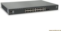 28-Port Stackable L3 Lite Managed GE Switch, 2x 10G SFP+, 1x 10G module slot