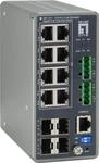 LevelOne IGP-1271 - Switch - L3 Lite - verwaltet - 8 x 10/100/1000 (PoE+) + 4 x
