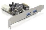 Delock PCI Express card > 2x USB3.0 - USB-Adapter - PCIe - USB3.0 x 2 (89241)