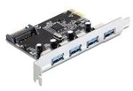 Delock PCI Express Card > 4 x USB3.0 - USB Speichercontroller - SuperSpeed USB3.0 -
