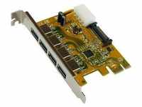 Exsys EX-11094, EXSYS GmbH USB 3.2 Gen1 PCIe Karte mit 4 Ports (Chip-Set...