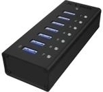 ICY Box USB 3.0 Hub, 7-port, IB-AC618, mit USB Ladeport (70418,IB-AC618)