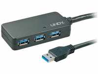 Lindy 43159, Lindy USB3.0 Active Extension Pro 4 Port Hub - Hub - 4 x SuperSpeed