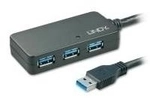 Lindy USB3.0 Active Extension Pro 4 Port Hub - Hub - 4 x SuperSpeed USB3.0 - Desktop