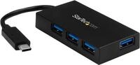 StarTech.com 4-Port USB-C Hub - USB-C to 4x USB-A - USB 3.0 Hub - Includes Power
