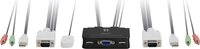 LevelOne KVM-0223 - KVM-/Audio-Switch - USB - 2 x KVM/Audio - Desktop