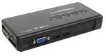 InLine KVM Switch 4-> 1 USB-VGA mit Kabelsatz (60614H)