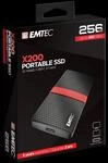 EMTEC SSD Power Plus X200 - SSD - 256GB - extern (tragbar) - USB 3,1 Gen 1 (USB-C