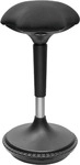 LogiLink Hocker, h&ouml;henverstellbar, schwarz Bezug: Polyester, Metall-Fu&szlig;platte,