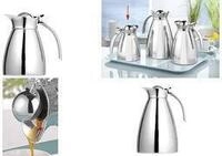 Esmeyer Isolierkanne EMPIRE, 1,0 Liter, silber aus Edelstahl 18/10, doppelwandig,