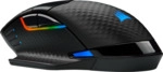 CORSAIR Gaming DARK CORE RGB PRO - Maus - optisch - 8 Tasten - kabellos,