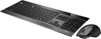 Rapoo 9900M - Tastatur-und-Maus-Set - kabellos - 2.4 GHz, Bluetooth 4.0, Bluetooth