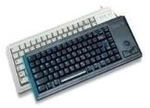 Cherry Slim Line G84-4400 - Tastatur - USB - 83 Tasten - Trackball - Hellgrau -
