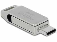 Delock 54076, Delock USB 5 Gbps USB-C + Typ-A Speicherstick 128 GB - Metallgehäuse