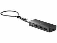 HP 7PJ38AA, HP Travel Hub - Port Replicator - USB-C - VGA, HDMI - für Chromebook 13