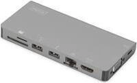 DIGITUS DA-70877 - Dockingstation - USB-C - VGA, HDMI - 1GbE (DA-70877)