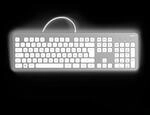 Hama KC-700 Tastatur USB QWERTZ Deutsch Silber/Wei&szlig; Slim-Design