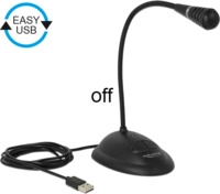 DeLOCK 65871 - PC-Mikrofon - -44 dB - 70 - 9000 Hz - 16 Bit - 48 kHz - Unidirektional