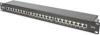 DIGITUS Professional DN-91624S-EA-B - Patch Panel - RJ-45 X 24 - Schwarz, RAL 9005 -