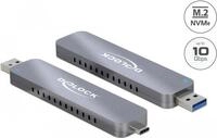 Delock Externes Geh&auml;use f&uuml;r M.2 NVMe PCIe SSD mit USB Type-C und Typ-A Stecker