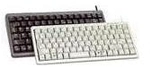 Cherry Slim Line G84-4100 - Tastatur - PS/2, USB - 86 Tasten - Schwarz - Englisch -