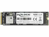 Delock 54080, Delock M.2 SSD - SSD - 512 GB - intern - M.2 2280 - PCIe 3.0 x4 (NVMe)