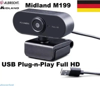 Midland C1476.01, Midland W199 - Webcam - Farbe - 1920 x 1080 - 1080p - Audio - USB