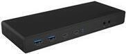 ICY BOX IB-DK2245AC - Dockingstation - USB-C / Thunderbolt 3 - 2 x HDMI, 2 x DP -